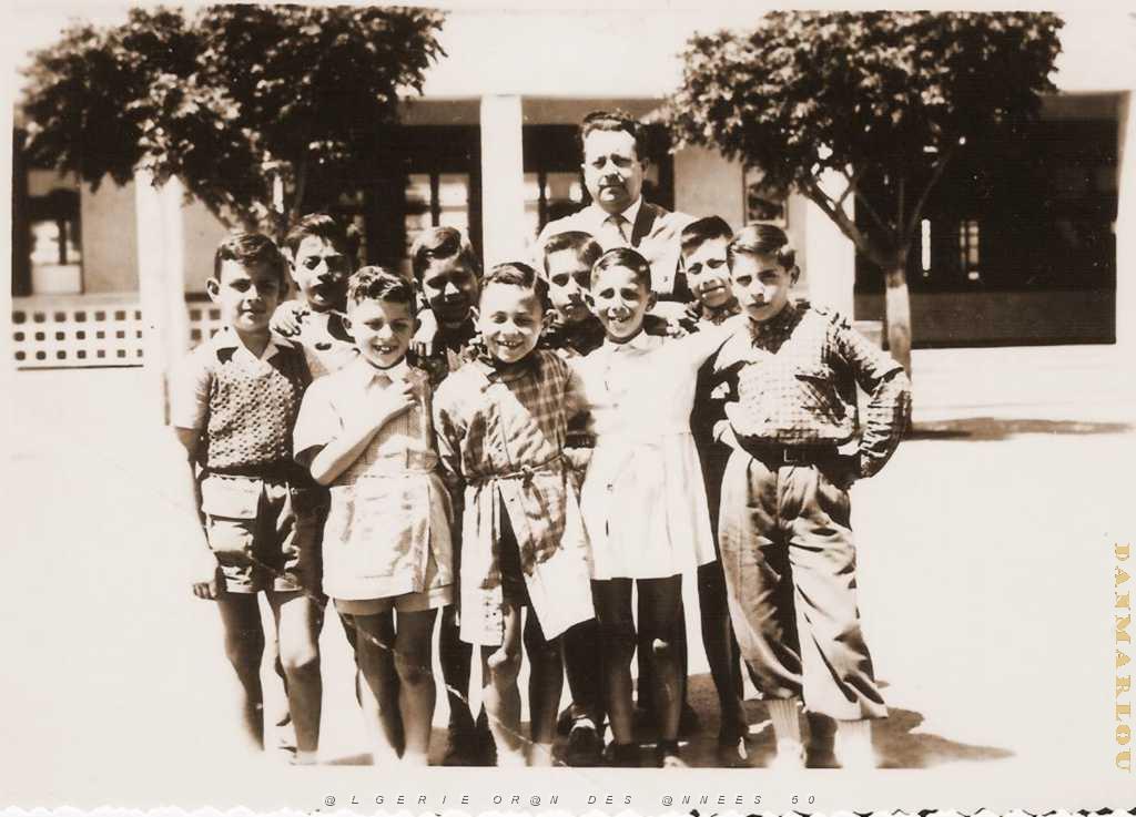12 JEAN PIERRE A MARAVAL CM1 1955.JPG - ORAN 1955 ECOLE MARAVAL CM1 CLASSE MR BERTRAND